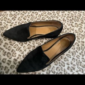 Tory Burch Black Suede Flats